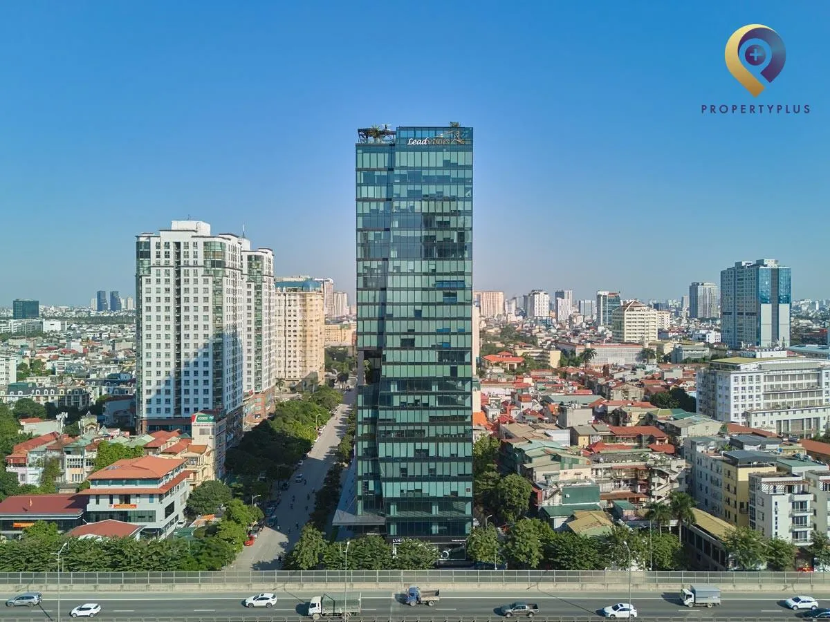 Toàn cảnh tòa nhà Leadvisors Tower nhìn từ trên cao